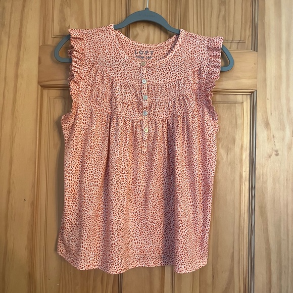 LOFT Tops - LOFT Vintage Soft Ruffle Peplum Top Size M